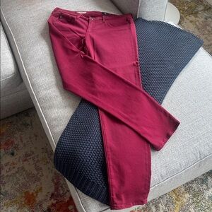 AG Adriano Goldschmied The Stilt Burgundy pants 30R